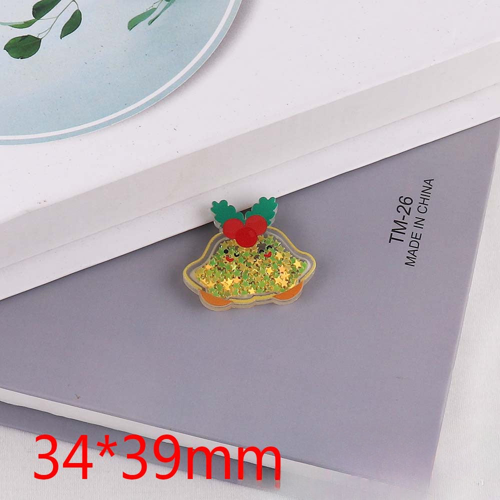 Wholesale 10pcs Cartoon AcrylicJewelry Accessories DIY Patch FlatBack